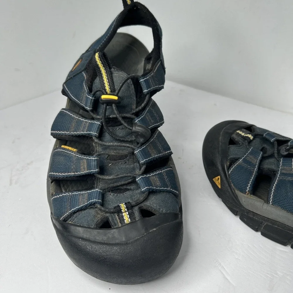 Men's KEEN Newport H2 WP Waterproof Sandals Trail Shoes Size US Sz 12 Navy/Gray